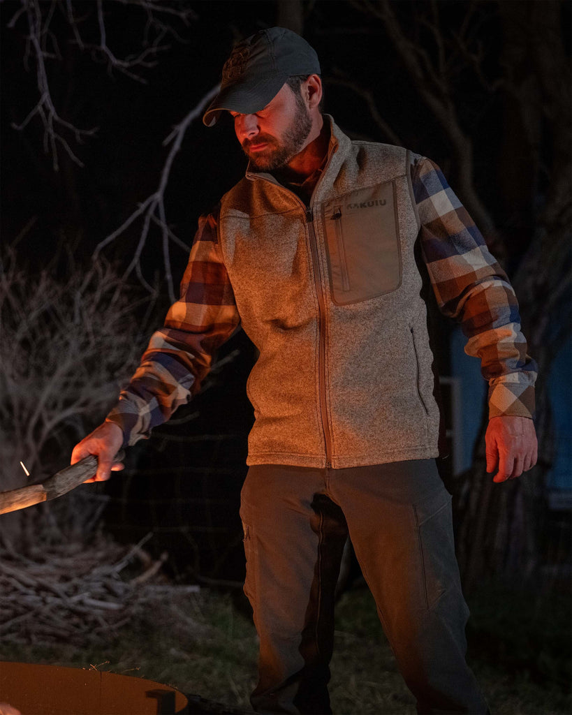 Base Camp Men's Outdoor Vest - Navy Heather | KUIU