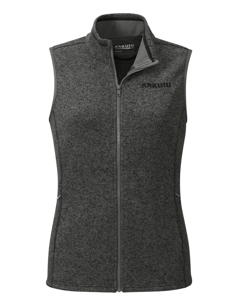 undercoverスリーブレスウール混紡ベスト Base Camp Women's Outdoor Vest - Charcoal Heather | KUIU