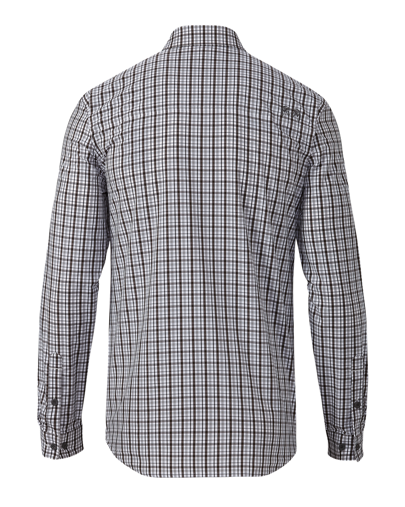 KUIU Borrego Long Sleeves Shirt in Mini Cross Check Vias Plaid | Medium