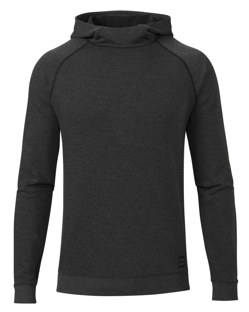 Canyon Waffle Hoodie | Black Heather – KUIU Canyon Waffle Hoodie | Black Heather – KUIU