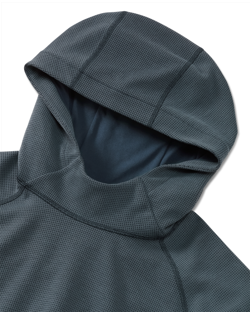 Canyon Waffle Hoodie | Steel Blue Heather – KUIU
