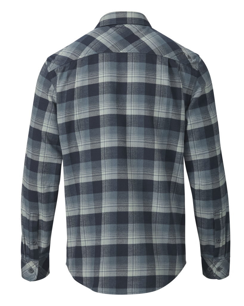 Men's Flannel Work Shirt - Steel Blue Blockline | KUIU