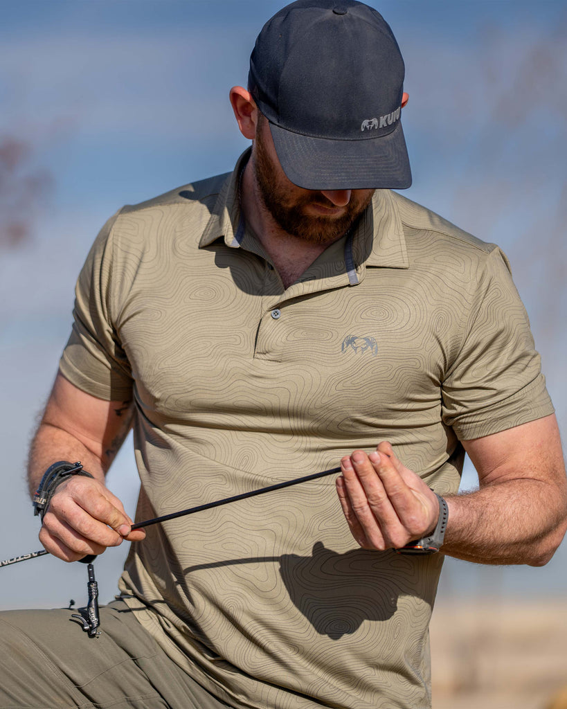 Active Polo Shirt - Slate Topo | KUIU