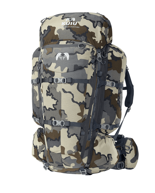 Front of PRO 6000 Pack Full Kit in Vias Camouflage