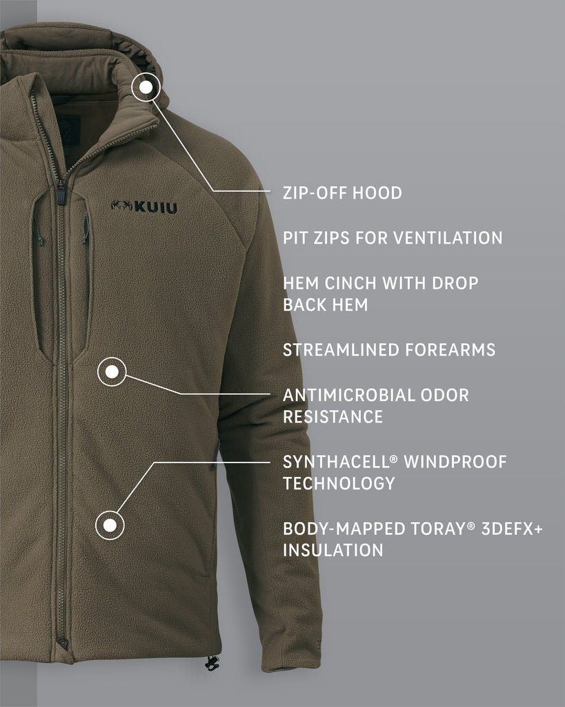 Proximity Hooded Insulated Jacket Ash KUIU