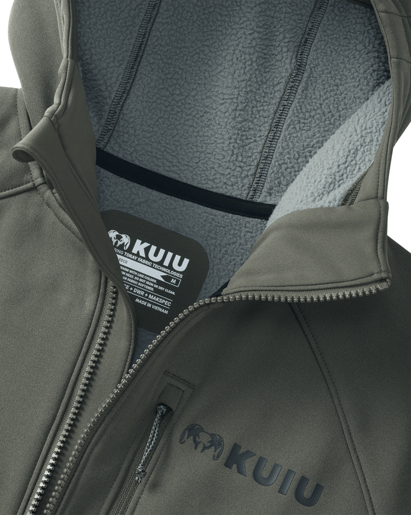 Men's Strongfleece 275 Zip Up T Hoodie - Ash | KUIU