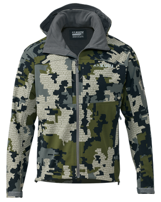 Front of Guide DCS Jacket in Verde Camouflage
