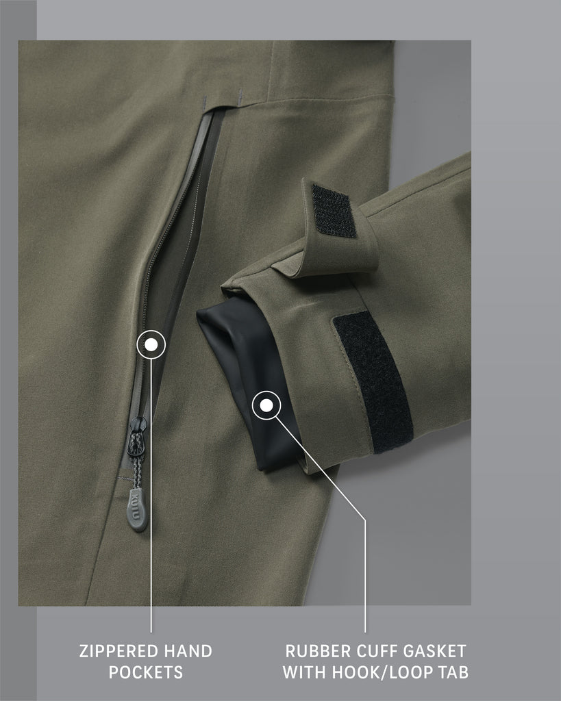 gasa grue 「weather side」 羽織コート 50044-GM_FR02-chugach