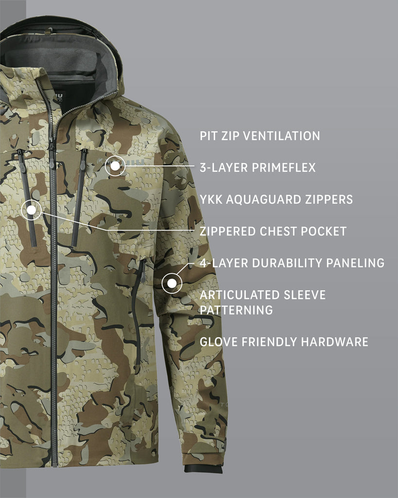 Military Best Packable Rain Gear For Hunting Yukon TR Men's Camo