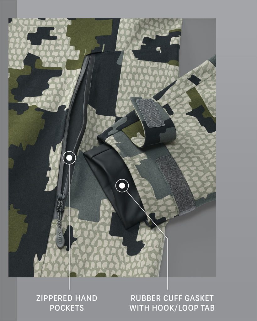 Yukon TR Men's Hunting Camo Rain Jacket Verde KUIU