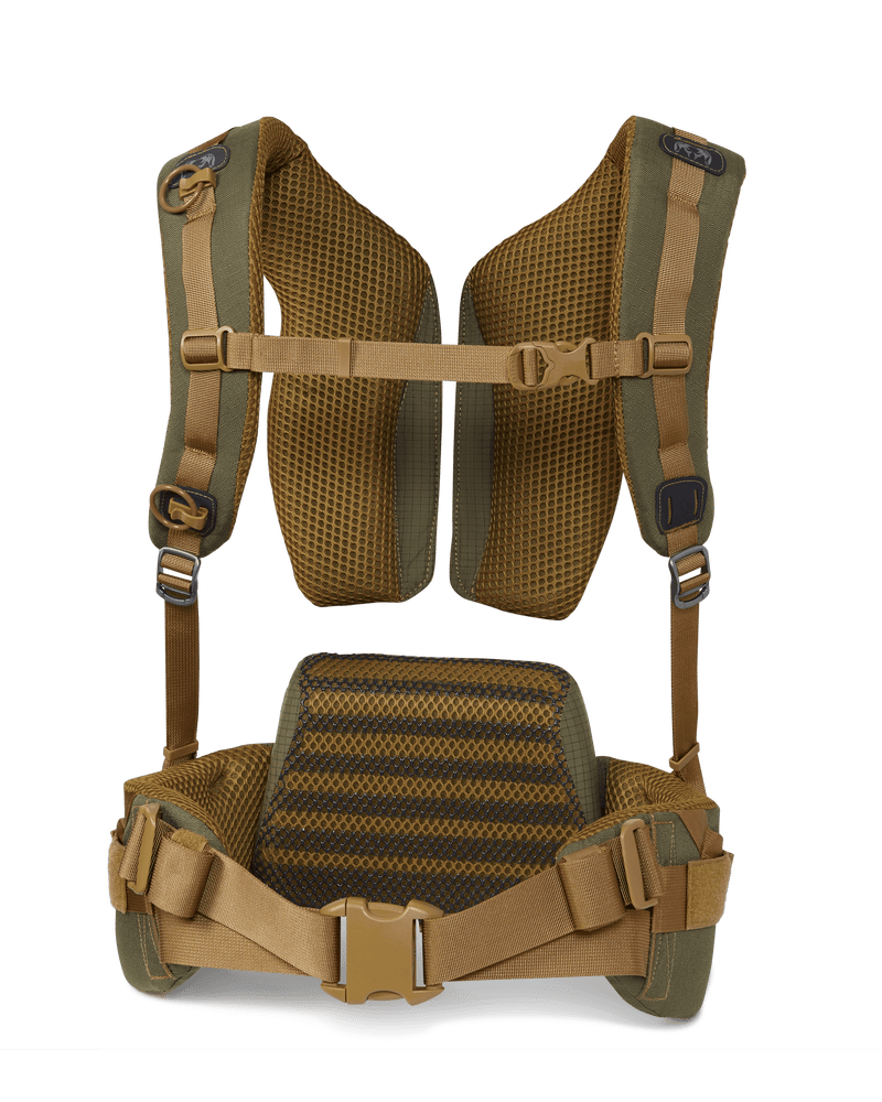 Front of Women's PRO Backpack Suspension in Olive