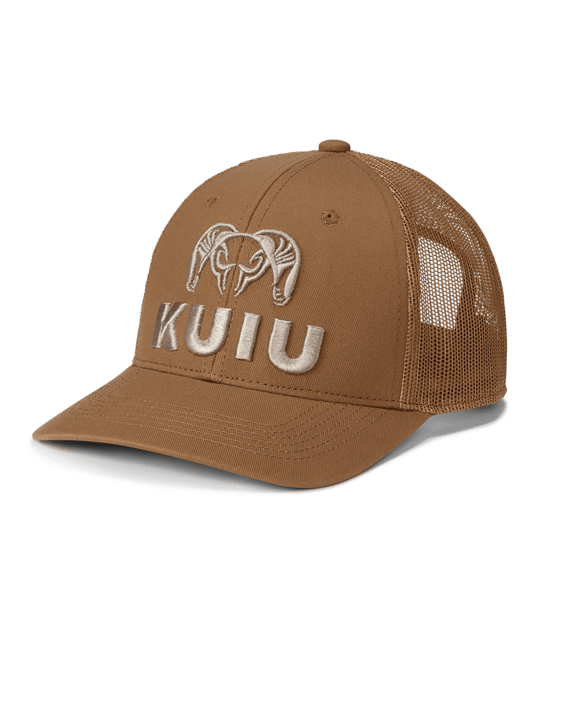 KUIU Embroidered Mesh Back Hat Brown