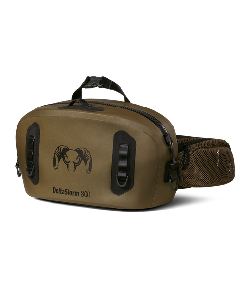 Front of DeltaStorm 800 Submersible Waistpack in Coyote Brown