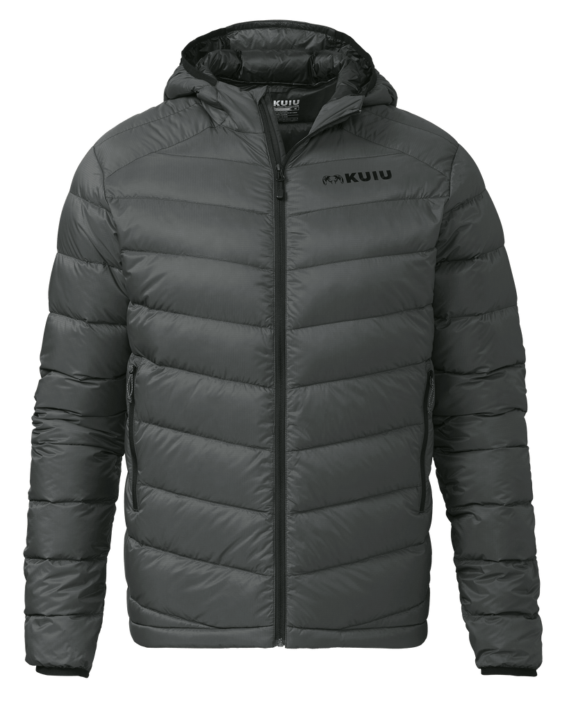 Super Down LT Hooded Jacket Gunmetal