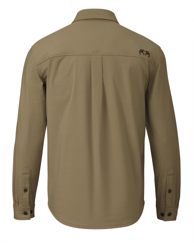 Motive Button up Long Sleeve Shirt - Khaki | KUIU