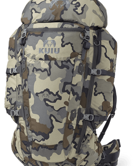 Front of PRO LT 7000 Full Kit packpack in Vias Camouflage