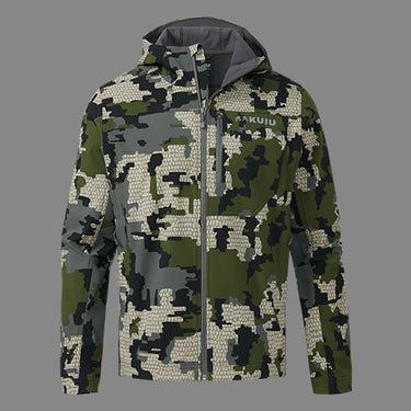 Alpine Hooded Jacket in Verde Camouflage