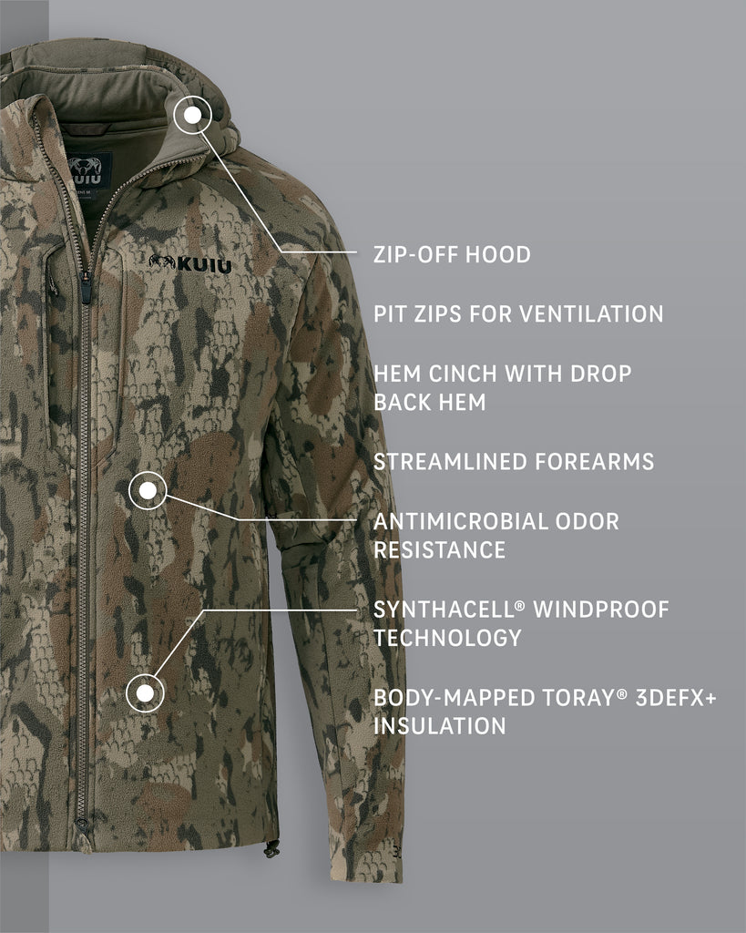 Proximity Hooded Insulated Whitetail Jacket - Veros Camo | KUIU