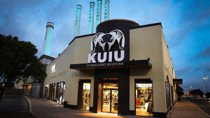 Front of San Antonio store at dusk