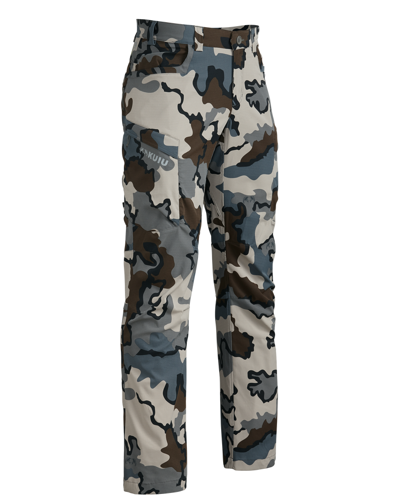 Front of Tiburon Pant in Vias Camouflage Color