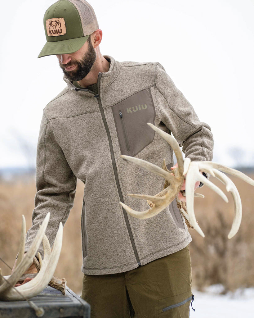 Base Camp Full Zip Sweater | Heather Black – KUIU