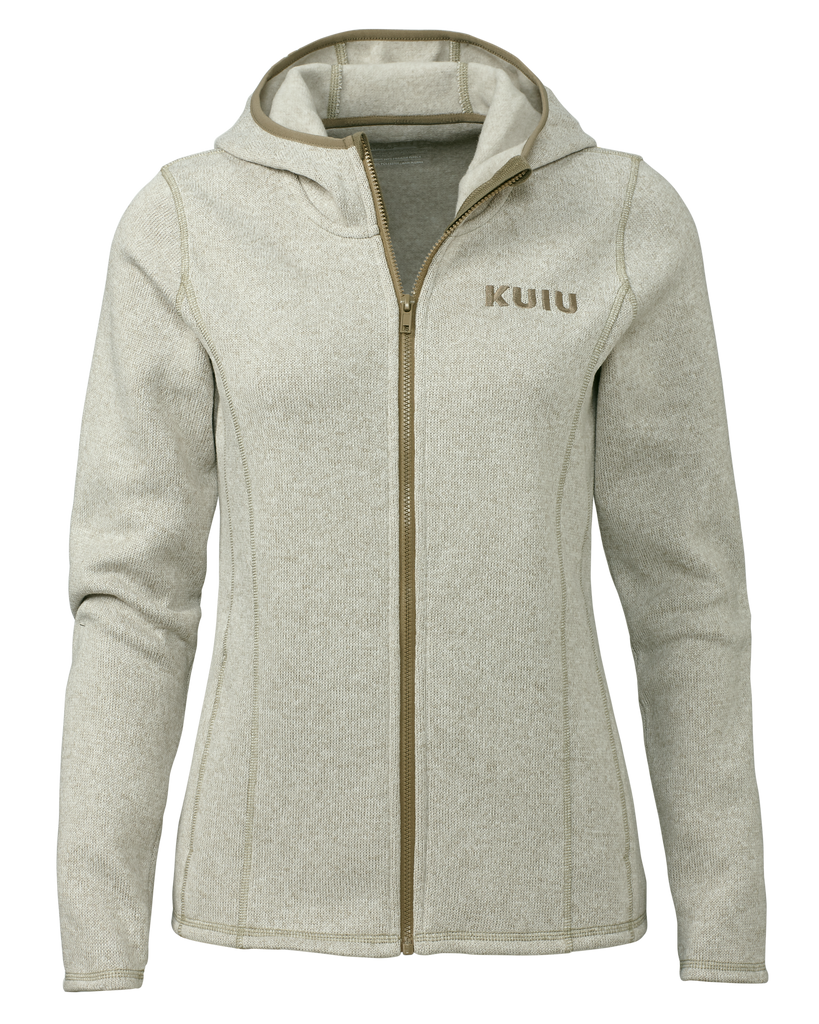 Outlet Women's Base Camp Hooded Sweater | Oatmeal – KUIU
