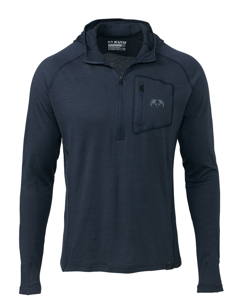 ULTRA Merino 145 Zip-T Hunting Hoodie | Steel Blue – KUIU