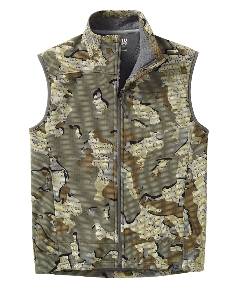 Peloton 240 Fleece Hunting Vest in Valo Camouflage KUIU
