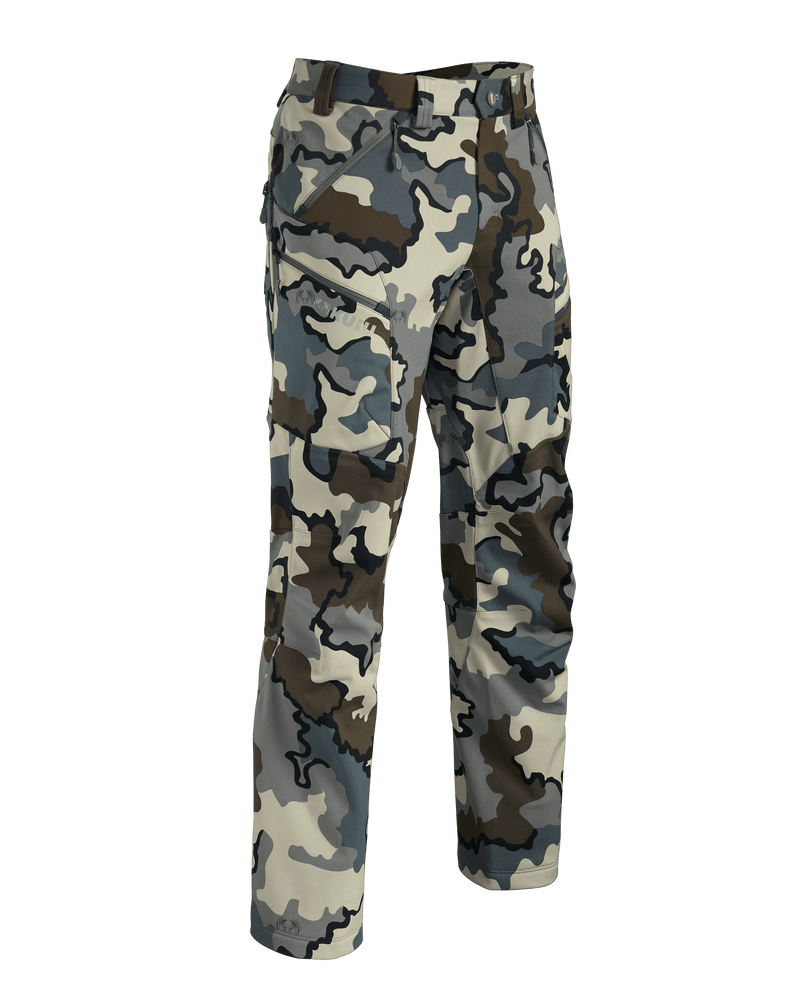 Front of Axis Hybrid Pant in Vias Camouflage