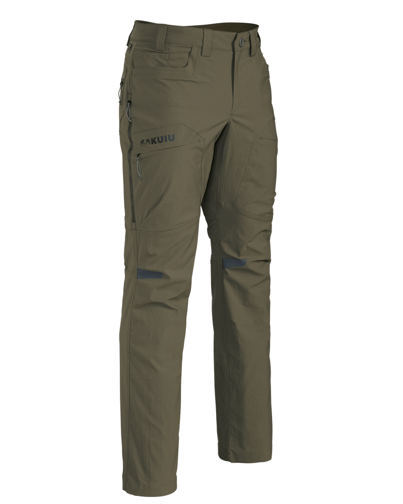 Front of Kutana Stretch Woven Pant in Ash