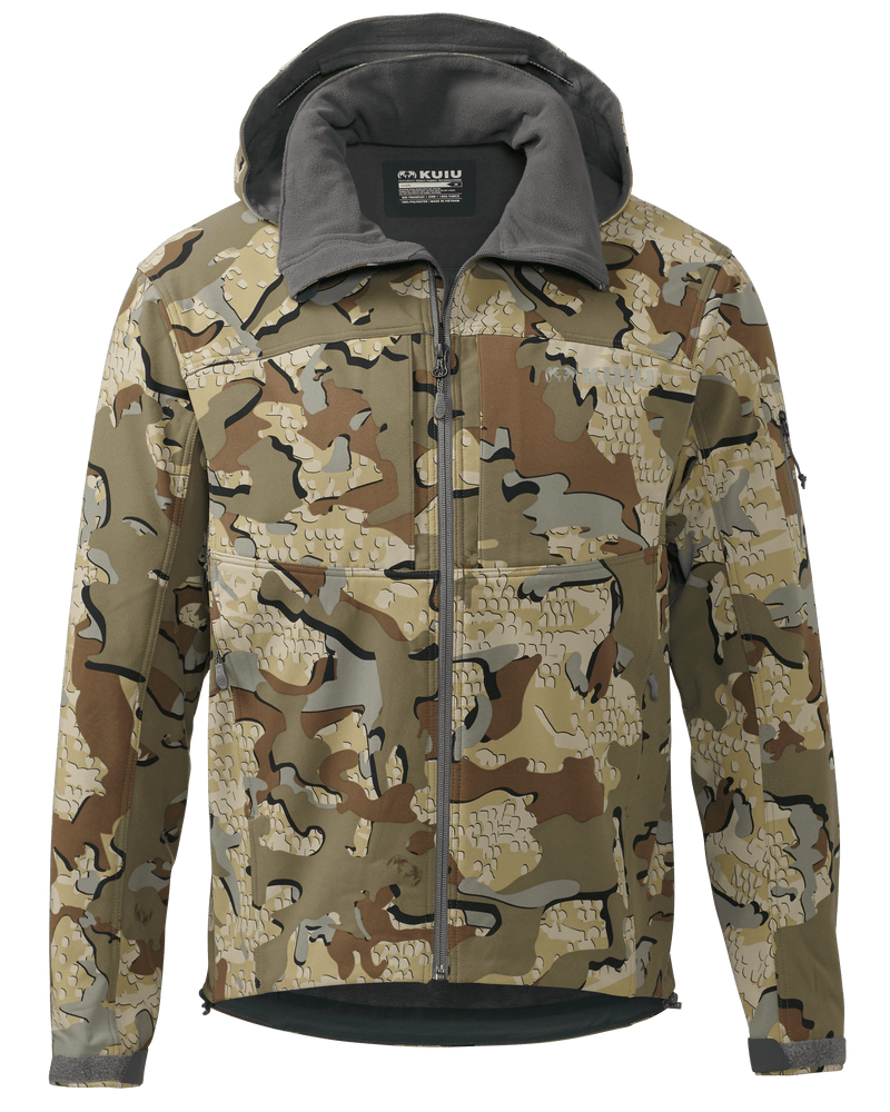 Front of Guide DCS Jacket in Valo Camouflage