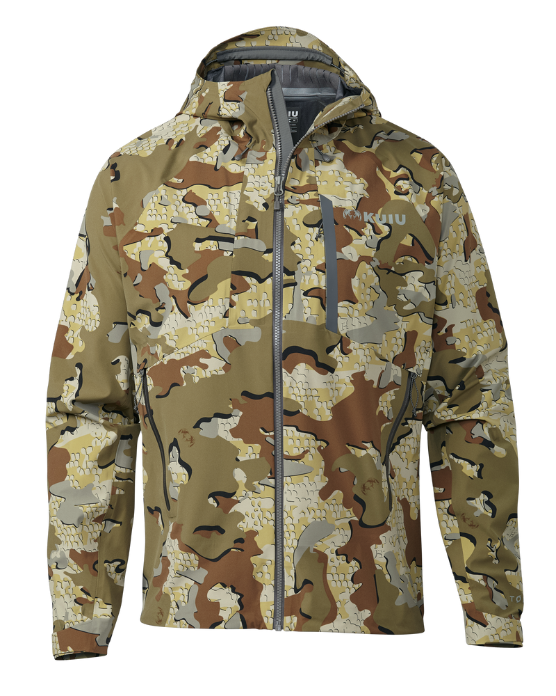 Front of Chugach TR Rain Jacket in Valo Camouflage