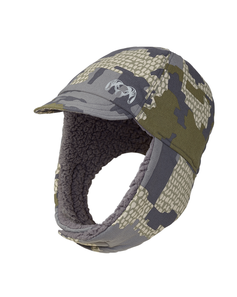 Front, Angled View of Kenai Hat in Verde Camouflage