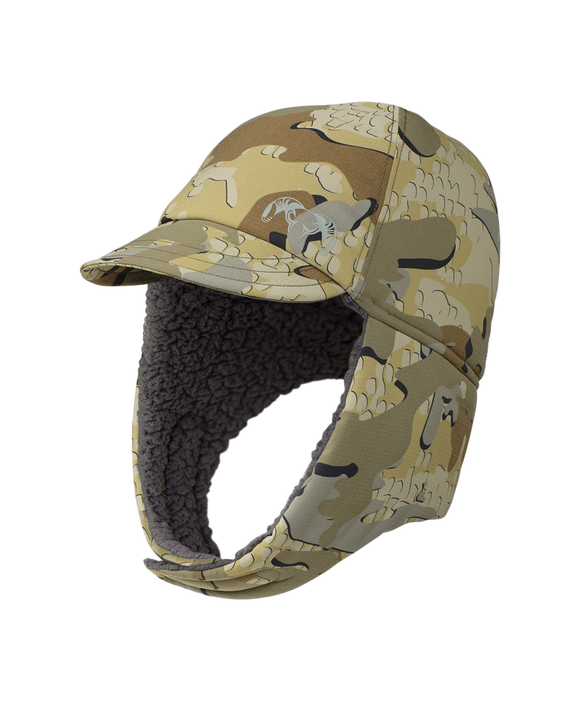 Front, Angled View of Kenai Hat in Valo Camouflage