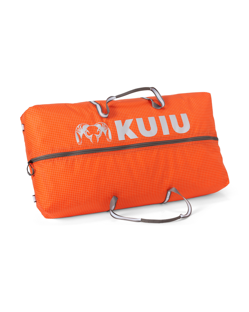 Front, Angled View of Extreema Bag in Orange Color Size Large