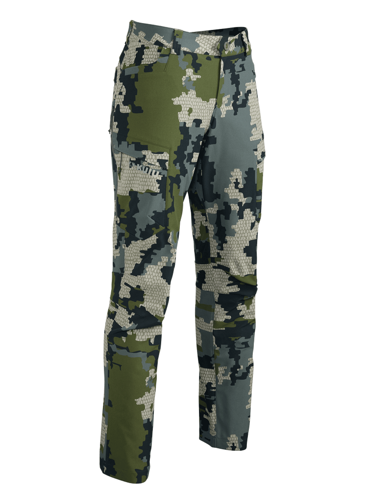 Front of Women's Attack Pant in Verde Camouflage