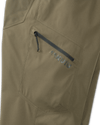 the zipped cargo pocket on the Base Camp Sierra Pant in Khaki