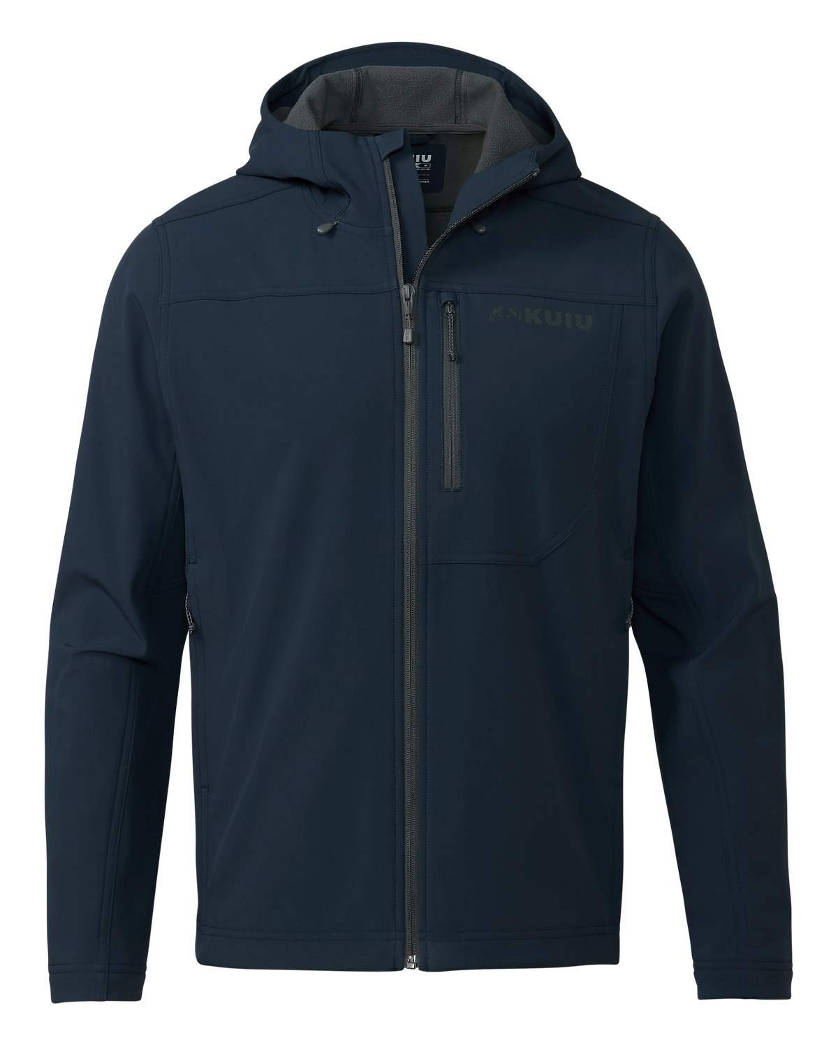 Alpine Fleece Lined Hooded Hunting Jacket - Steel Blue | KUIU