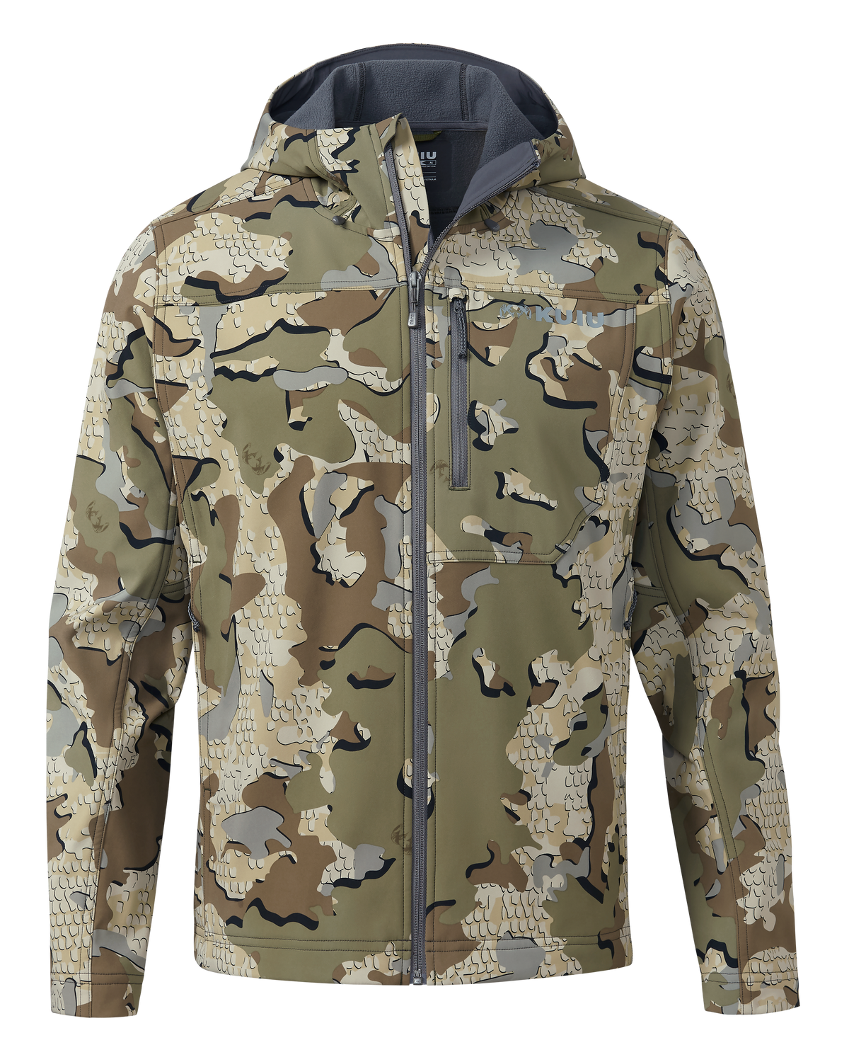 Alpine Fleece Lined Hooded Hunting Jacket - Valo Camo | KUIU