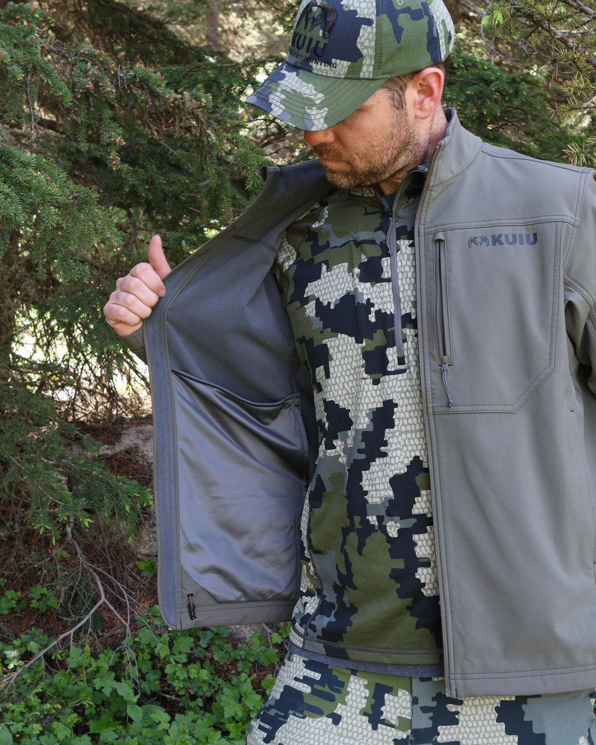 Alpine Men's Soft Shell Hunting Jacket - Ash | KUIU