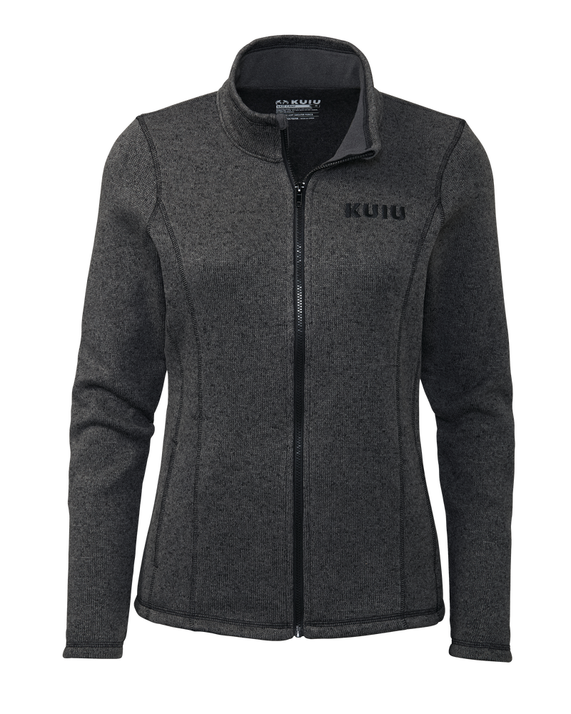 Front of Women's Base Camp Sweater in Charcoal