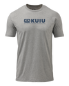Front of KUIU Block Logo T-Shirt in Heather Grey