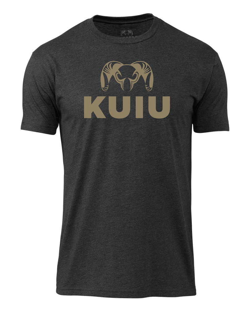 KUIU Stacked Logo T-Shirt | Charcoal