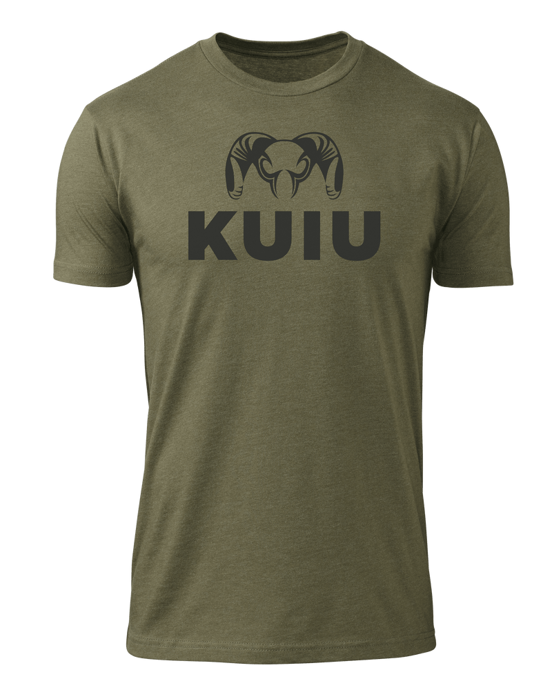 KUIU Stacked Logo T-Shirt | Military Green
