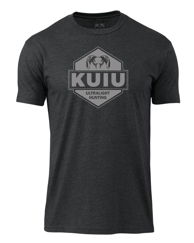 Front of KUIU Badge T-Shirt in Charcoal