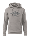 Front of KUIU Ultralight Diamond Hoodie in Cement Grey