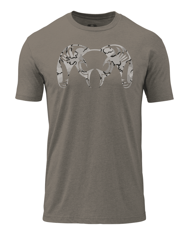 Tonal Ram T-Shirt | Warm Grey