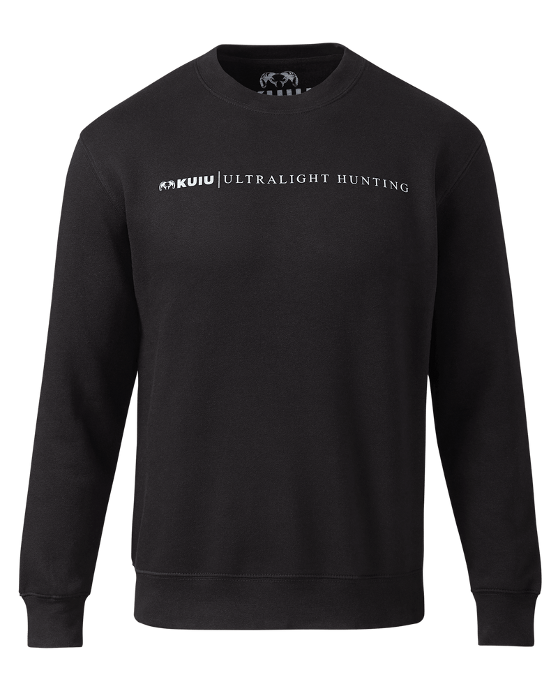 Line Logo Crewneck Sweatshirt | Black
