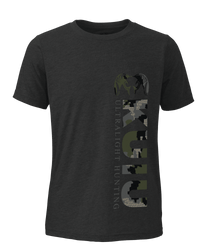 Youth Camo Vertical T-Shirt | Verde
