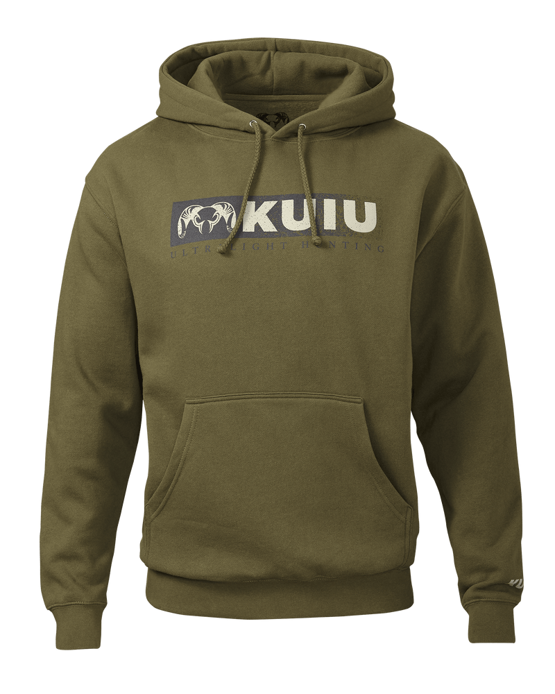 KUIU Distressed Logo Hoodie | Army